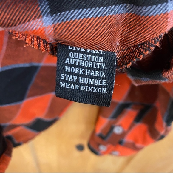 DIXXON Hill City Collaboration With Lynchburg HARLEY DAVIDSON Flannel Medium - Picture 8 of 9